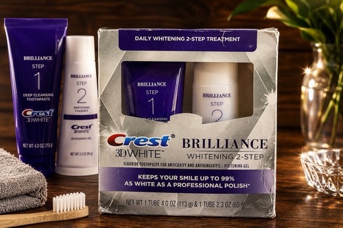 New crest white brilliance - 3d,